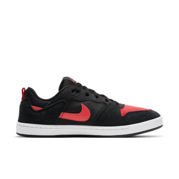 Nike SB Alleyoop Bred Suede Low Top Mens Skate Shoes Black Red 11 - Picture 11 of 12